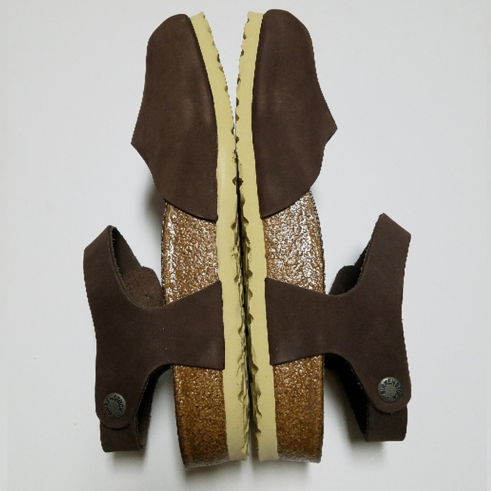 New Birkenstock Messina Brown Leather Clogs 39 - Picture 3 of 6